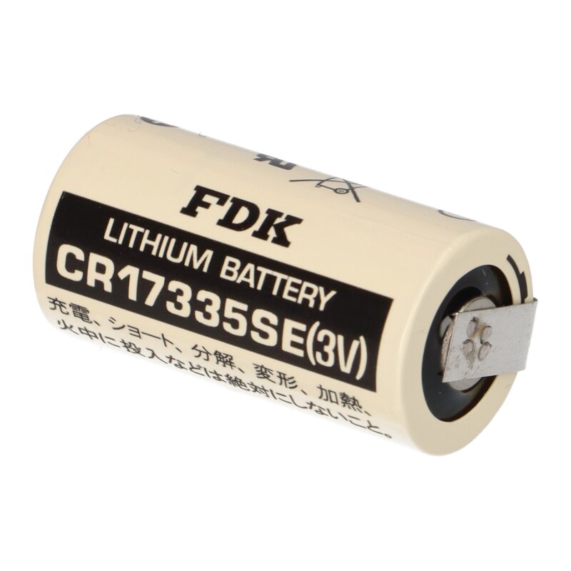 2x FDK Lithium 3V Batterie CR 17335SE 2 3A LF U Form