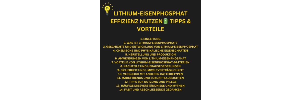 Lithium-Eisenphosphat effizienz nutzen - Tipps &amp; Vorteile - Lithium-Eisenphosphat effizienz nutzen- - Tipps &amp; Vorteile