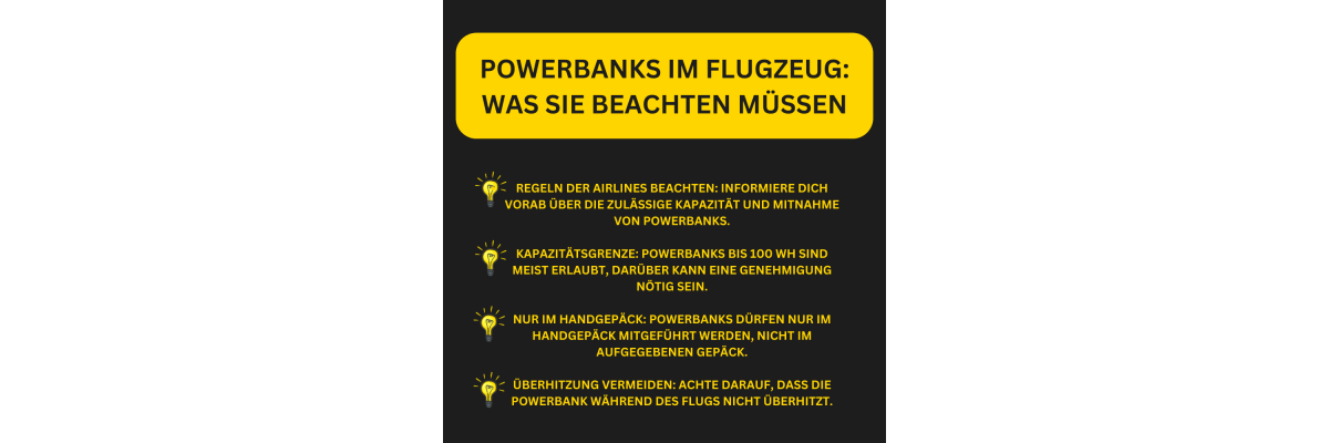 Powerbanks im Flugzeug: Was Sie beachten müssen - Powerbanks im Flugzeug Was Sie wissen müssen &amp;#128267; Ratgeber