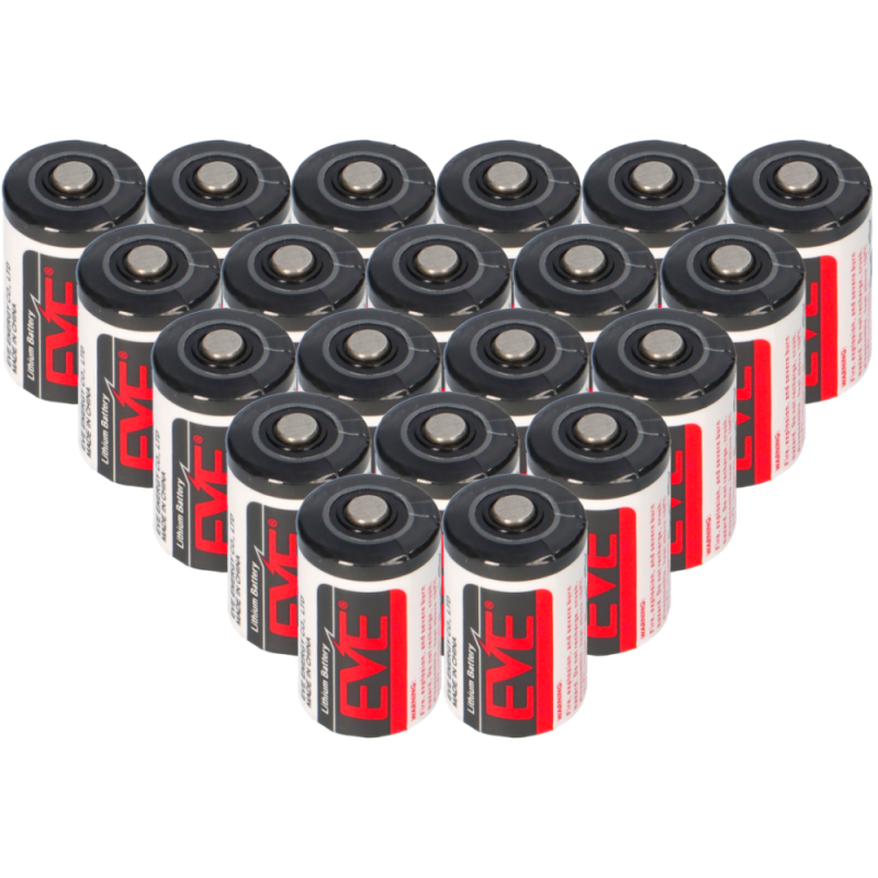 20x EVE AA ER Lithium + 1/2 14250 ER14250 Batterie 3,6V Box