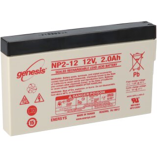 AGM Gel Batterie 12V 3,4Ah Bleiakku MP3,4-12 4,8mm Flachstecker