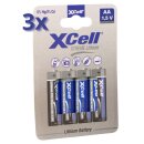 12x XTREME Lithium Batterie AA Mignon FR6 L91 XCell 4er...