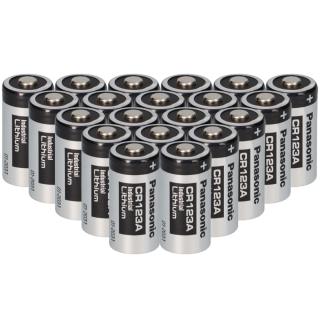 20x Panasonic 3V CR123A DL123A Batterien  CR17345 Ultra Lithium Foto Bulk