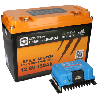 LIONTRON LiFePO4 12.8V 200Ah LX Smart BMS mit Bluetooth Wohnmobil-Untersitz- Batterie mit Bluetooth