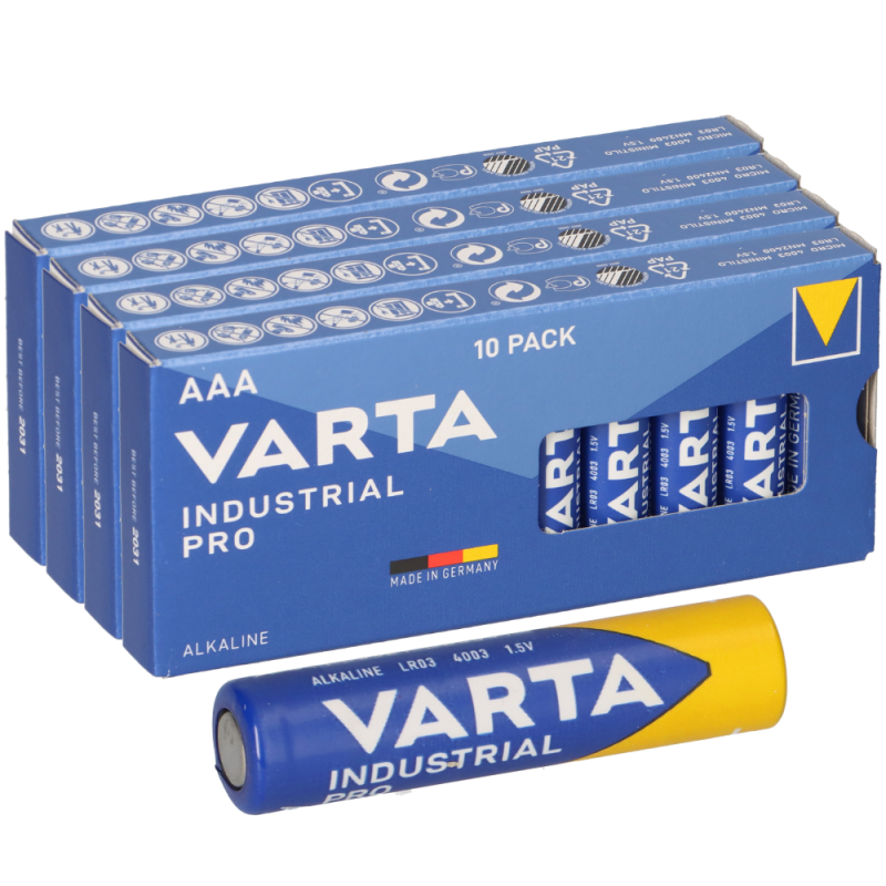Industrial 40 AAA Micro Varta Batterie Stück 4003
