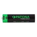 2x PATONA Premium 18650 Zelle Li-Ion Akku + USB-C Input...