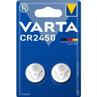 Varta Knopfzelle Lithium Coin CR2450 2er Blister