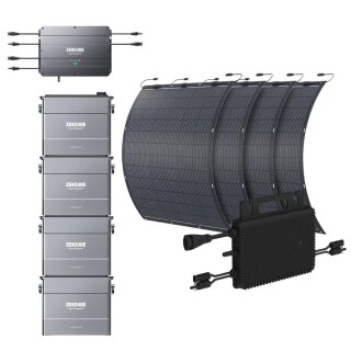 Hoymiles Mikrowechselrichter HMS-800W-2T + 4x 210W Solarpanel 4x AB2000 Akku Set