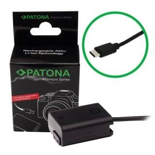 PATONA Premium USB-C Input Akku-Adapter für Sony NP-FW50