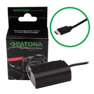 PATONA Premium USB-C Input Akku-Adapter für Panasonic DMW