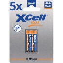 10x XCell Solar Akkus X550AAA Micro Ni-MH 1,2V 550mAh 5x...
