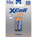 20x XCell Solar Akkus X550AAA Micro Ni-MH 1,2V 550mAh 10x...