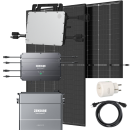 Balkonkraftwerk 880Wp 2x Trina Solar Modul Hoymiles HMS-800W-2T Wechselrichter Komplettset Black Frame