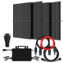 Balkonkraftwerk Set 1700 W 4x 425 W JA Solar bifazial...