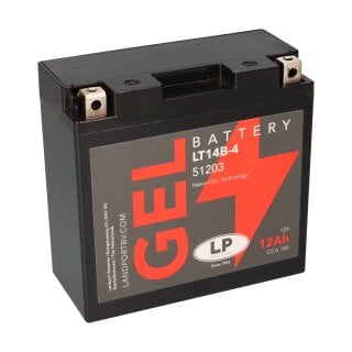 Batterie 12V 12Ah für Motorrad Startbatterie MG LT14B-4