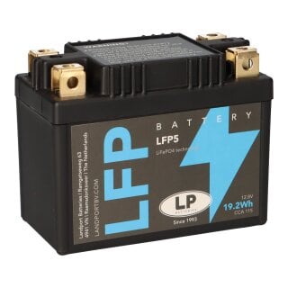 Batterie LiFePO4 12,8V 19,2Wh für Motorrad Startbatterie ML LFP5