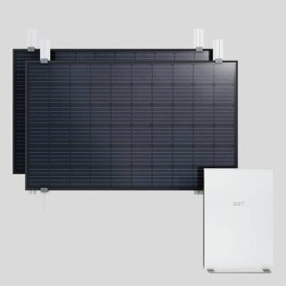 EET Balkonkraftwerk Solmate Fassade 2x PV-Panel + Speicher 1,44kWh