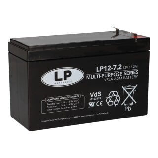 Landport Bleiakku 12V 7,2Ah AGM Batterie NSA LP12-7,2 T1 VDS