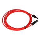 Verlängerungskabel 6mm² kompatibel mit MC4 Solarkabel - 4m rot 0% MwSt nach §12 Abs. 3 UstG