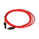 Verlängerungskabel 6mm² kompatibel mit MC4 Solarkabel - 4m rot 0% MwSt nach §12 Abs. 3 UstG