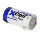 XCell Photobatterie CR123A Lithium 3V 1550mAh U-Lötfahne