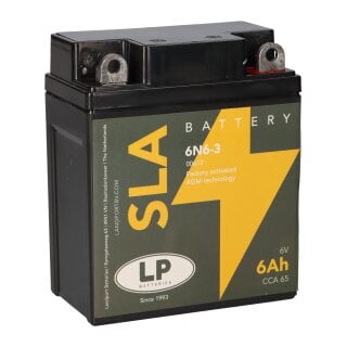 Batterie AGM SLA 6V 6Ah für Motorrad Startbatterie MS 6N6-3