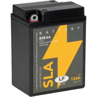 Batterie AGM SLA 6V 13Ah für Motorrad Startbatterie MS B38-6A