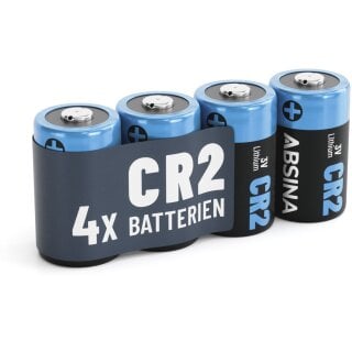 4x Absina CR2 Lithium Batterie 3V 800mAh (4er Blister)