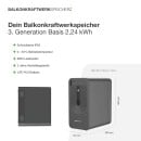 Green Solar Plug & Play Basisspeicher + 2x Erweiterungsspeicher 6,6 kWh 0% MwSt nach §12 Abs. 3 UstG