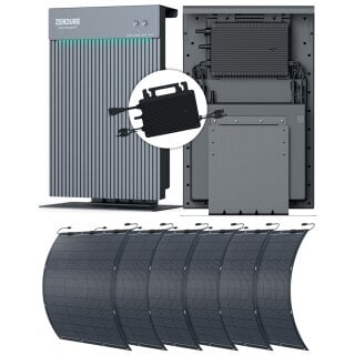 Zendure Balkonkraftwerk 1260W inkl. AiO 2,4kWh Speicher + Flexible Module