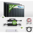 Balkonkraftwerk 1335W - 3x Trina Vertex S+ TSM-NEG9R.28 445Wp Solarmodul + Hoymiles HMS-1600-4T Microinverter Modulwechselrichter + Hoymiles DTU-WLite-S