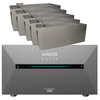 Anker Solix Solarbank 2 E1600 Plus + 5x Erweiterungsspeicher 9,6 kWh