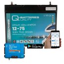 Q-Batteries 12,8V 75Ah 960Wh LiFePO4 Batterie +...