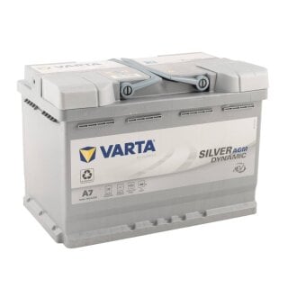 VARTA A7 Silver Dynamic AGM 12V 70Ah 760A Autobatterie Start-Stop