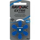 Rayovac Hörgerätebatterie Zinc Air, 675, 1.4V...