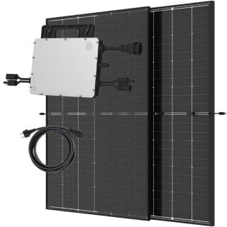 Balkonkraftwerk 2x430 Jinko Bizazial Black Frame Growatt NEO 800M-X