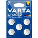 VARTA CR2032 Lithium-Knopfzelle 3V 5er Blister