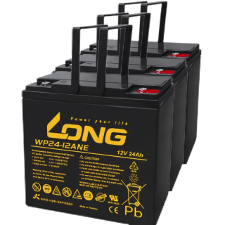 Akkusatz 3x Kung Long 12V 24Ah für E-Roller