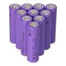 10x Tenpower INR18650-32HE 3,6V Li-Ion 3100mAh 10A...