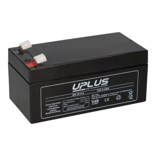 Uplus US12-3.4 AGM Akku 12V 3,4Ah VdS Blei