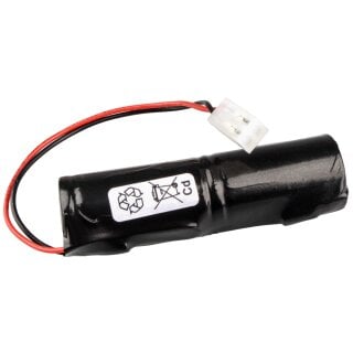 Notleuchtenakku kompatibel mit Elubat 275602, Ni-Cd 2,4V 1800mAh, Inline-Bauform L1x2.