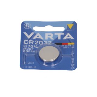 Varta CR2032 Knopfzellen 3V Batterie / Type 6032 / 230mAh / 20x3,2mm