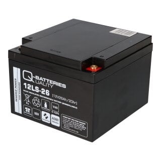 Q-Batteries 12LS-26 12V 26Ah Blei-Akku AGM online kaufen