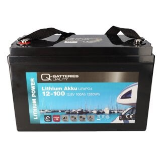 Q-Batteries LiFePO4 Akku 12-100 12,8V 100Ah 1280Wh
