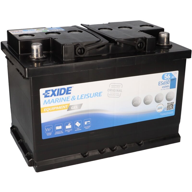 Versorgungsbatterie Exide ES650 (passend Für G60) 12V 56Ah Bleigel Ak